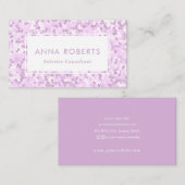 Paarse violette Mozaïek visitekaartje (Voorkant / Achterkant)