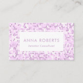 Paarse violette Mozaïek visitekaartje (Voorkant)