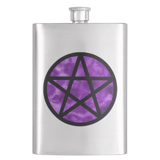 Paarse Violette Pentacle Fles Flacon (Voorkant)