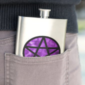 Paarse Violette Pentacle Fles Flacon (Voorbeeld)