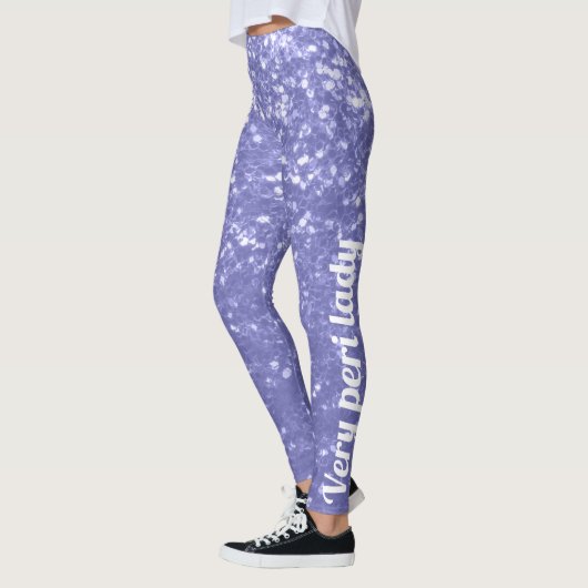 Paarse violette spionage met Jouw naam Leggings (Links)