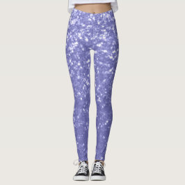 Paarse violette spionage met Jouw naam Leggings