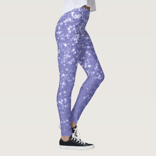 Paarse violette spionage met Jouw naam Leggings (Rechts)