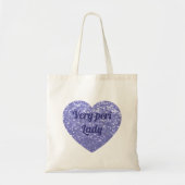Paarse violette vlekken met glans tote bag (Voorkant)