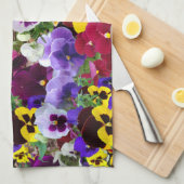 paarse violier keukendoek2 theedoek (Quarter Fold)