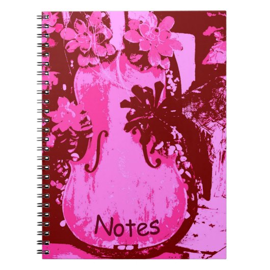 Paarse Viool Notitieboek (Voorkant)