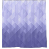 Paarse viooldriehoek geometrische vierkanten douchegordijn (Voorkant)