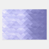 Paarse viooldriehoek geometrische vierkanten inpakpapier vel (Voorkant 2)