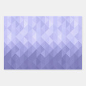 Paarse viooldriehoek geometrische vierkanten inpakpapier vel (Voorkant)