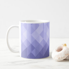 Paarse viooldriehoek geometrische vierkanten koffiemok