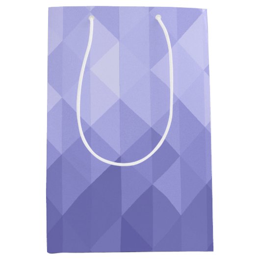 Paarse viooldriehoek geometrische vierkanten medium cadeauzakje (Voorkant)