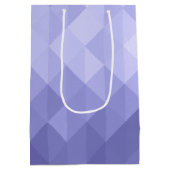 Paarse viooldriehoek geometrische vierkanten medium cadeauzakje (Achterkant)