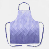 Paarse viooldriehoek geometrische vierkanten schort (Voorkant)