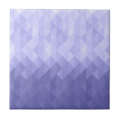 Paarse viooldriehoek geometrische vierkanten tegeltje (Voorkant)