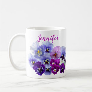 Paarse Viooltje Bloementuin Koffiemok