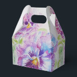 Paarse Viooltje Bruidstaart Favoriet Doos Bedankdoosjes<br><div class="desc">Viooltje Bruidstaart Favoriet Dozen,  Volledig Aanpasbaar. Ontworpen vanuit een van mijn waterverfschilderijen.</div>