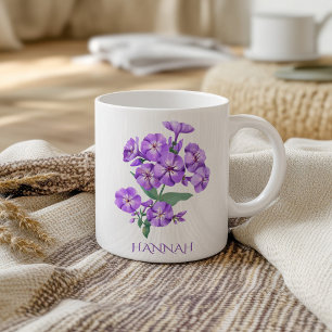 Paarse Viooltje Geboortemaand Bloem Februari Koffiemok