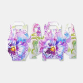 Paarse Viooltje Trouwcake Favoriet Doos Bloem Bedankdoosjes (Uitgevouwen)