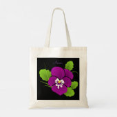 Paarse Viooltjes Bloem Thunder_Cove Tote Bag (Achterkant)