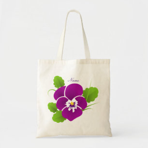 Paarse Viooltjes Bloem Thunder_Cove Tote Bag