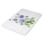Paarse Viooltjes Bloemendesign Badmat (Gekanteld)