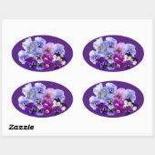 Paarse Viooltjes Envelopezegels Stickers (Vel)