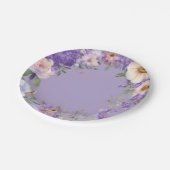 Paarse viooltjes hand geschilderd papier Bord (Gekanteld)