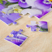 Paarse viooltjes legpuzzel (Zijkant)