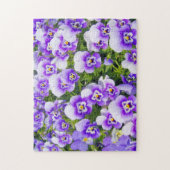 Paarse viooltjes legpuzzel (Verticaal)