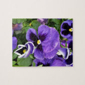 paarse viooltjes legpuzzel (Horizontaal)