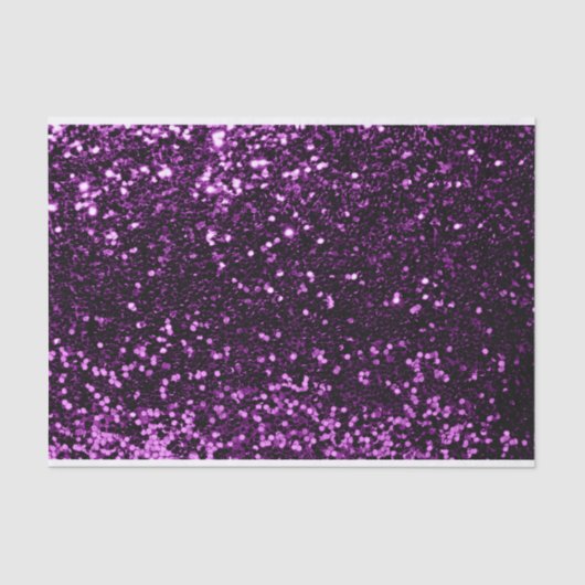 Paarse VIP Glitter Fuchsia Purper Zoete 16e Bruid Tissuepapier (Voorkant)