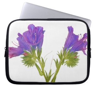Paarse vipers (echium plantagineum) laptop sleeve