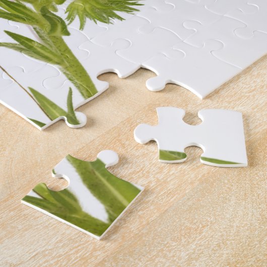 Paarse vipers (echium plantagineum) legpuzzel (Zijkant)