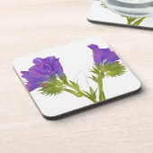 Paarse vipers (echium plantagineum) onderzetter (Linkerzijde)