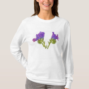 Paarse vipers (echium plantagineum) t-shirt
