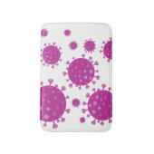 Paarse virale deeltjes badmat (Voorkant Verticaal)