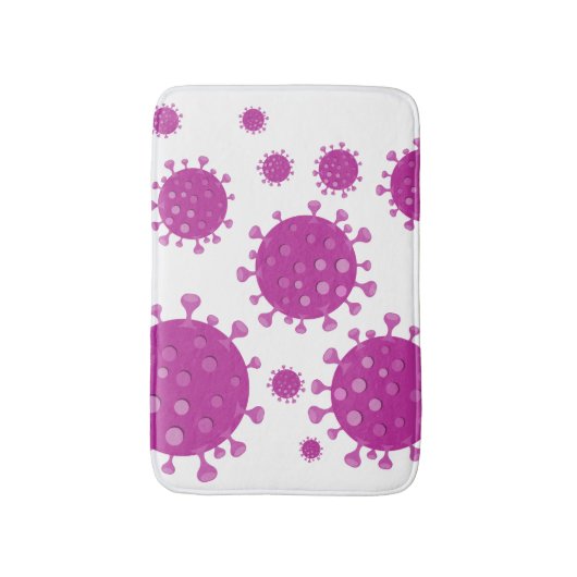 Paarse virale deeltjes badmat (Voorkant Verticaal)