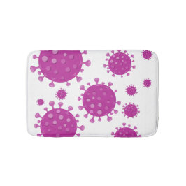 Paarse virale deeltjes badmat