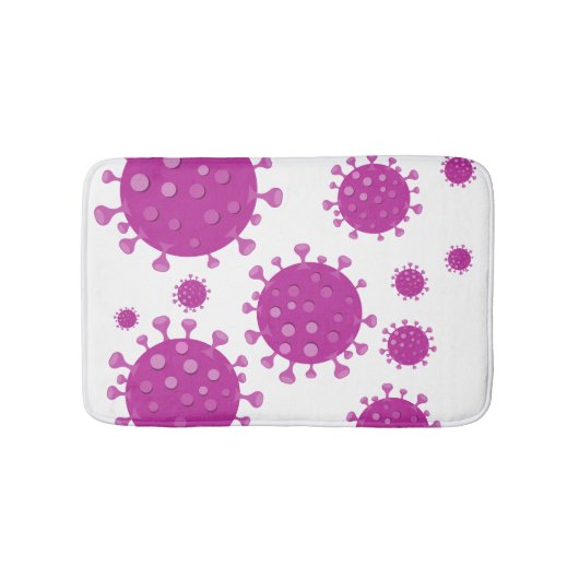 Paarse virale deeltjes badmat (Voorkant)