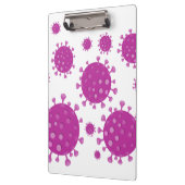 Paarse virale deeltjes klembord (Links)