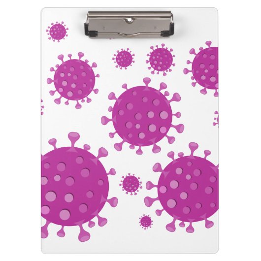 Paarse virale deeltjes klembord (Voorkant)