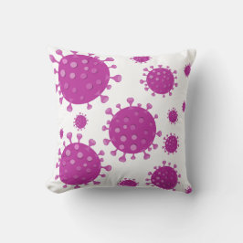 Paarse virale deeltjes kussen