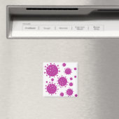 Paarse virale deeltjes magneet (Insitu (Vaatwasser))