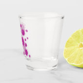 Paarse virale deeltjes shot glas (Rechts)
