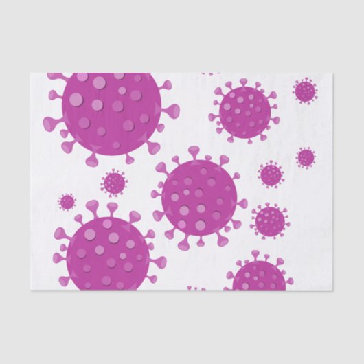 Paarse virale deeltjes tissuepapier (Voorkant)