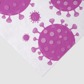 Paarse virale deeltjes tissuepapier (Detail)