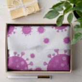 Paarse virale deeltjes tissuepapier (Geschenk)