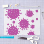 Paarse virale deeltjes tissuepapier (Craft)