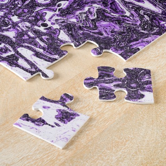 Paarse virillen legpuzzel (Zijkant)