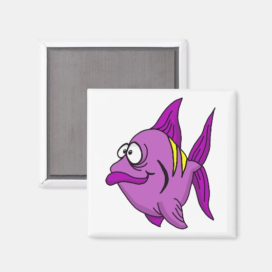 Paarse vis magneet (Voorkant / Achterkant)